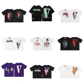 VLONE short-sleeved crew neck T-shirt with letter print-5192  