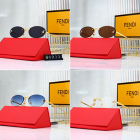 Fendi Chamfered Oval Sunglasses-6118  