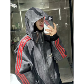 Adidas Originals x THUG CLUB Hooded Zip-Up Jacket-6406  